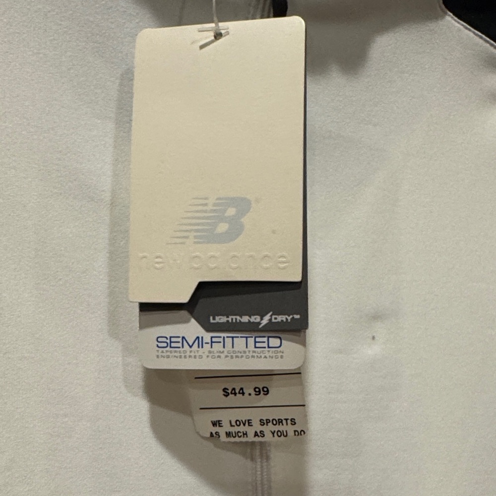 White and Black Long Sleeve Athletic Top - Picture 2 of 16